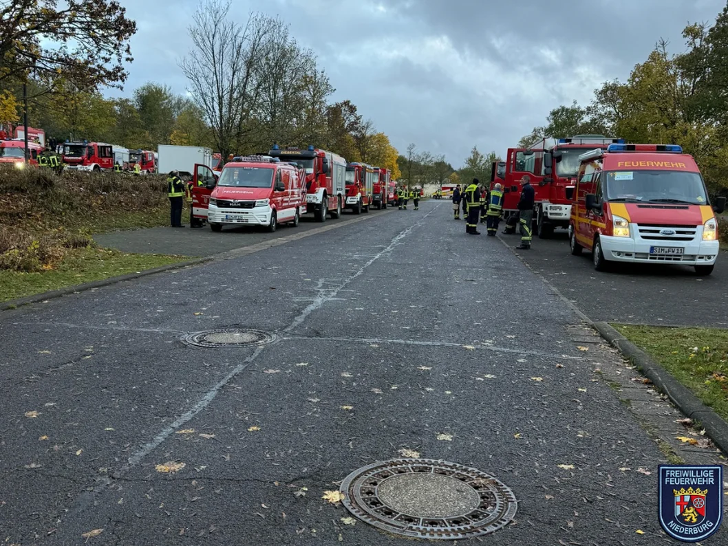 Großübung Waldbrand auf dem Pydna-Gelände