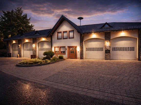 Das ist das Feuerhaus der Freiwilligen Feuerwehr Musterhausen