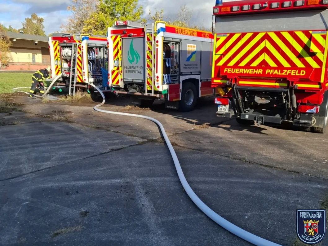 Großübung Waldbrand auf dem Pydna-Gelände