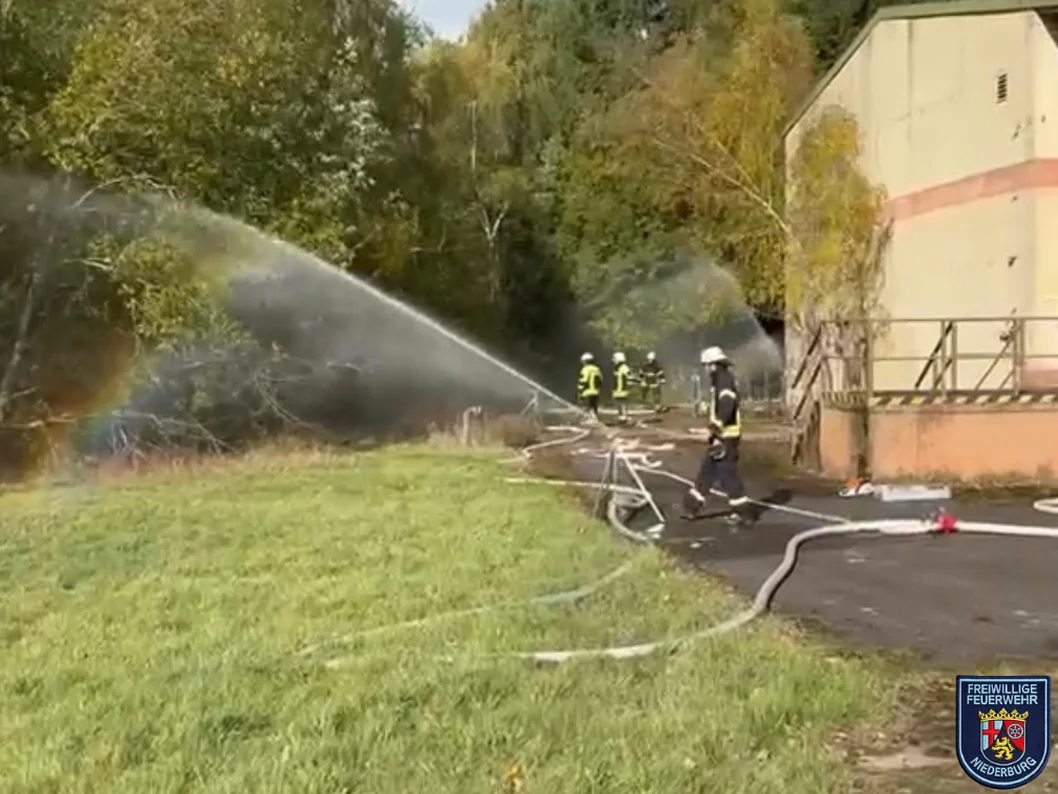 Großübung Waldbrand auf dem Pydna-Gelände